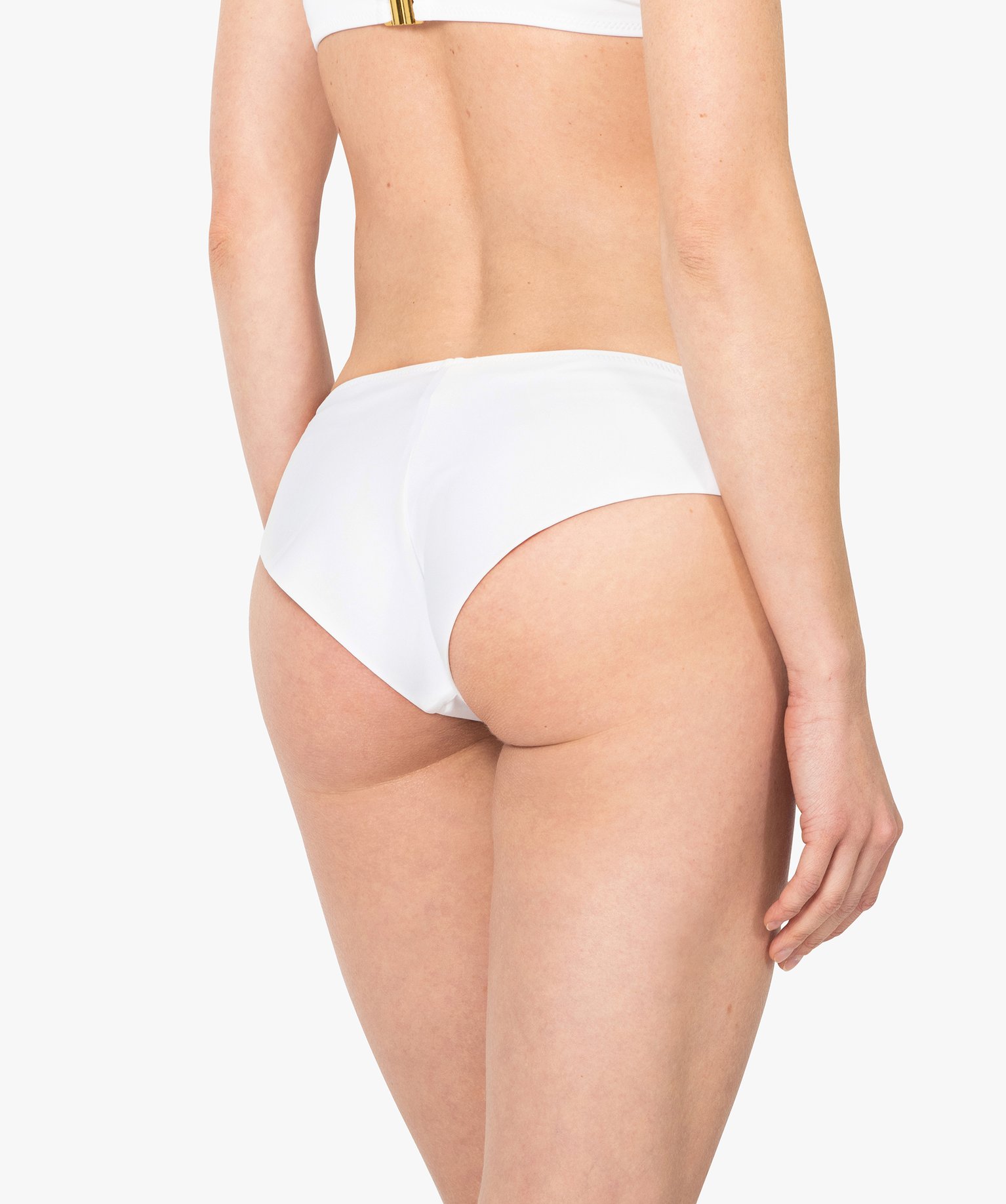 Bas de maillot de bain femme forme shorty uni blanc | GEMO