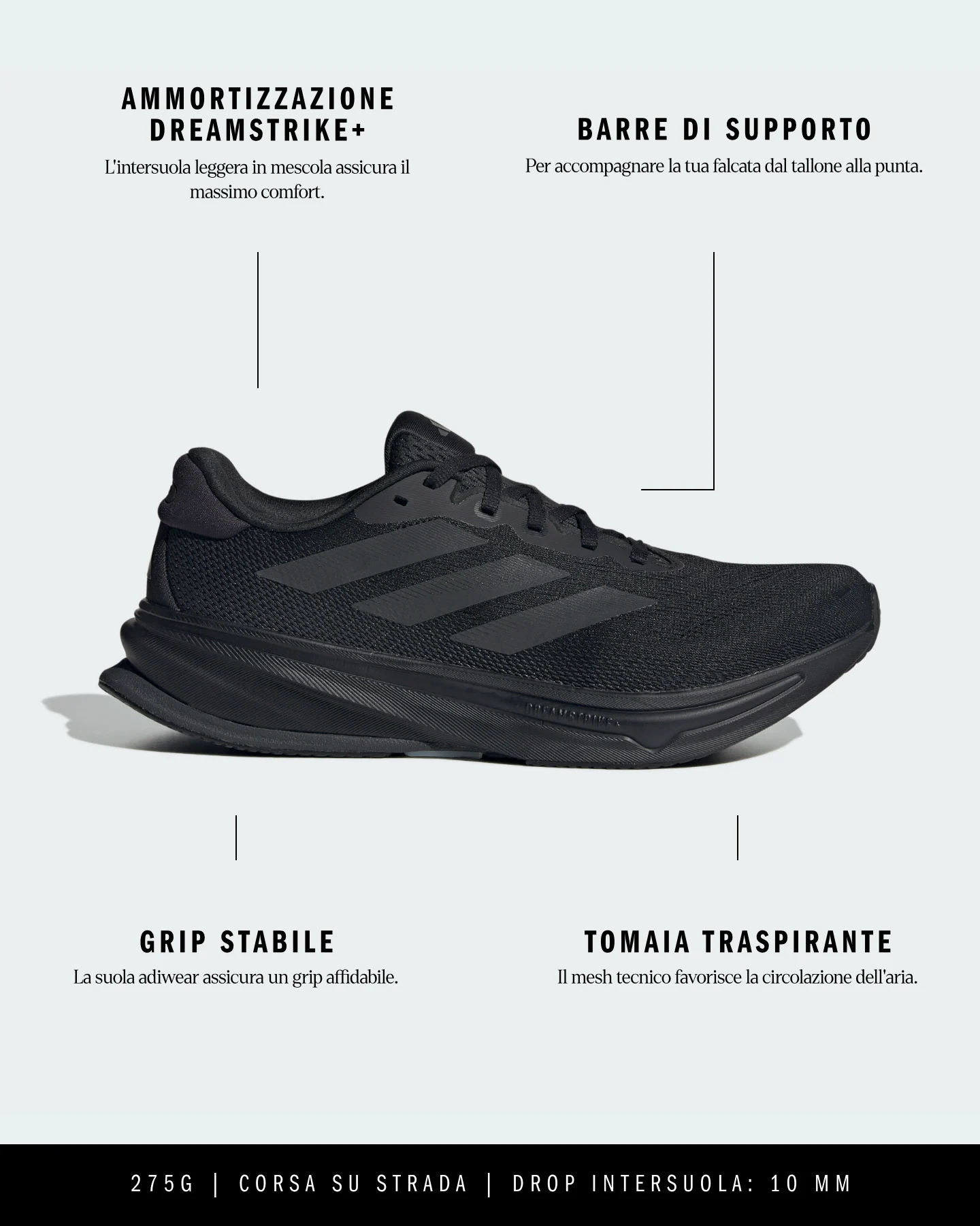 Scarpe Running Adidas Supernova Rise 2 M JS0493