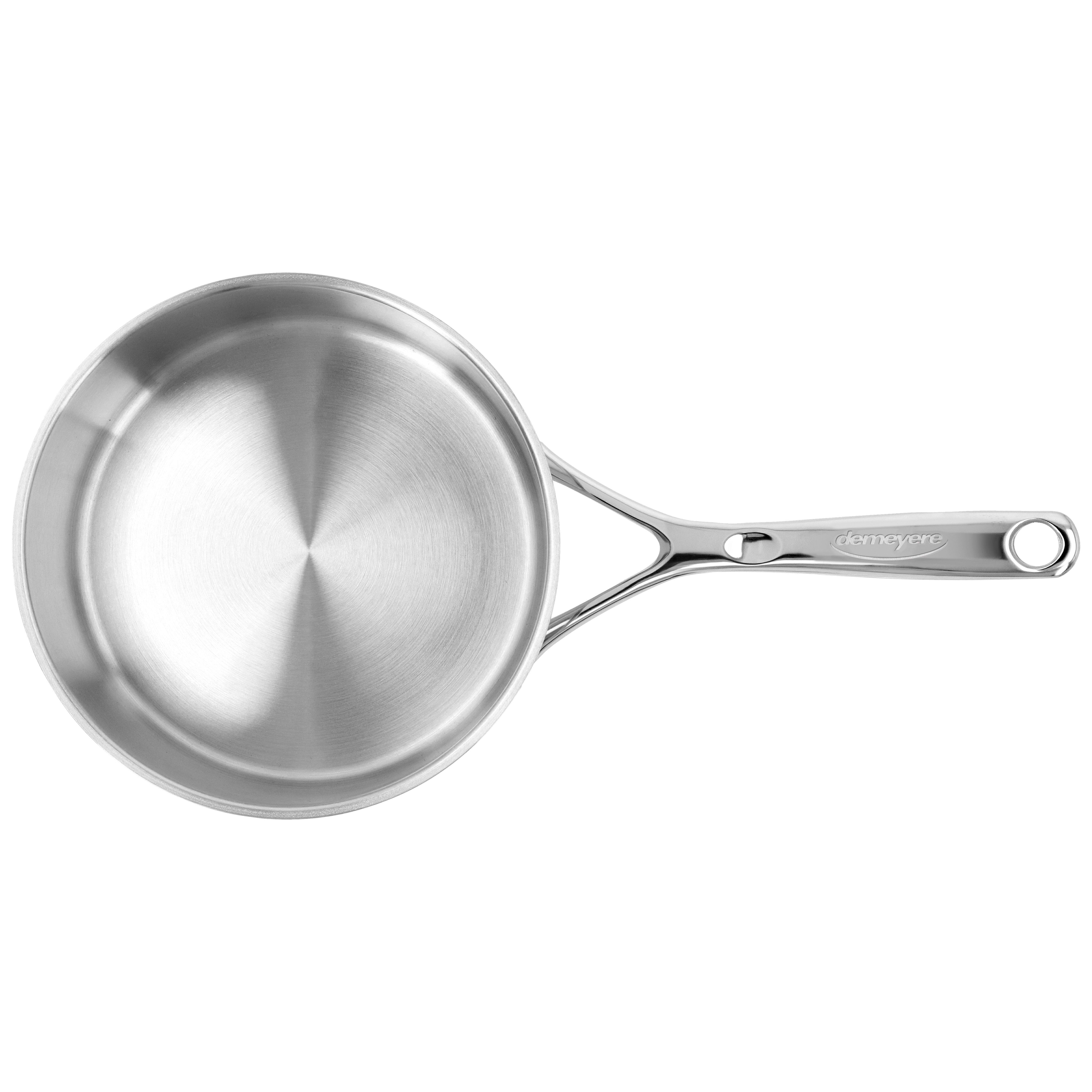 Stieltopf mit Deckel 20 cm, 18/10 Edelstahl, Silber