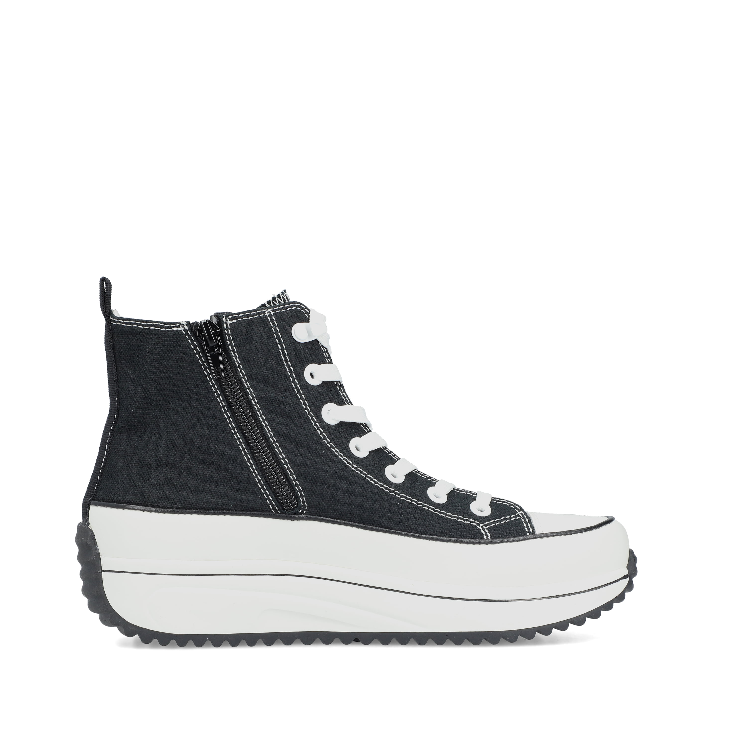 Rieker Damen Sneaker High tiefschwarz