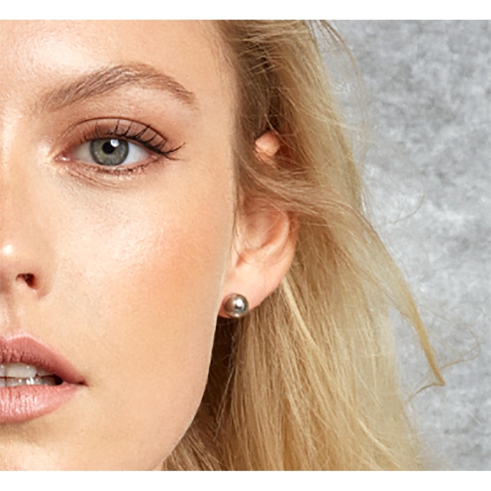 Pippa&Jean Clous d'oreilles en acier inoxydable Acier inoxydable en Argent Boucles d'oreilles