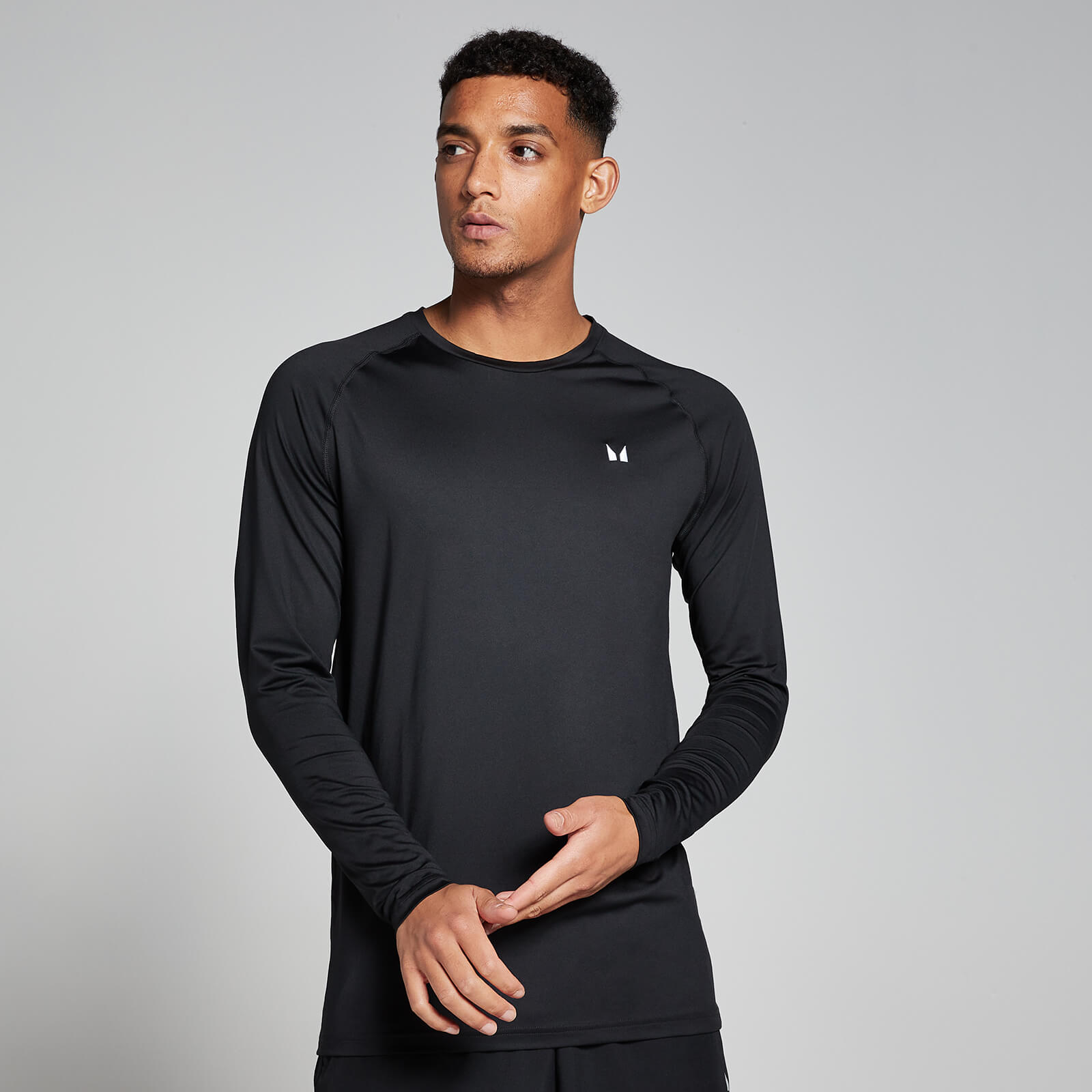 T-shirt d’entraînement à manches longues MP pour hommes – Noir