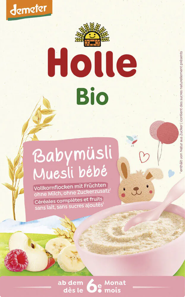 Ekologiška daugiagrūdė košė su vaisiais, be pieno produktų, nuo 6 mėnesių amžiaus.