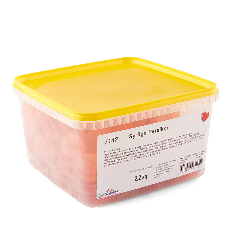 KnallGodt Syrlige fersken 2,2 kg