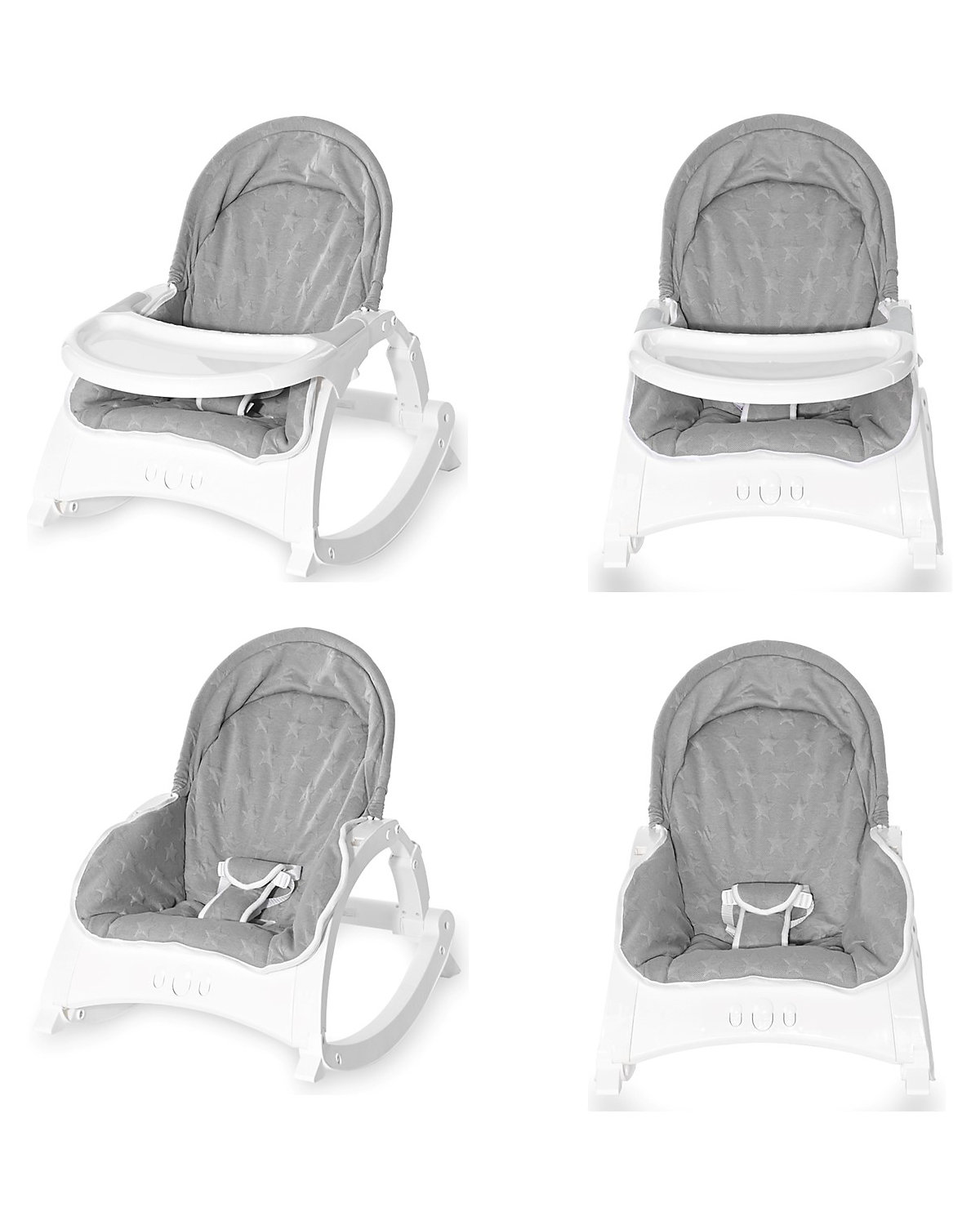 Babywippe ALEX 3 in 1 Tisch Vibrationsfunktion, 4 Melodien Babywippen