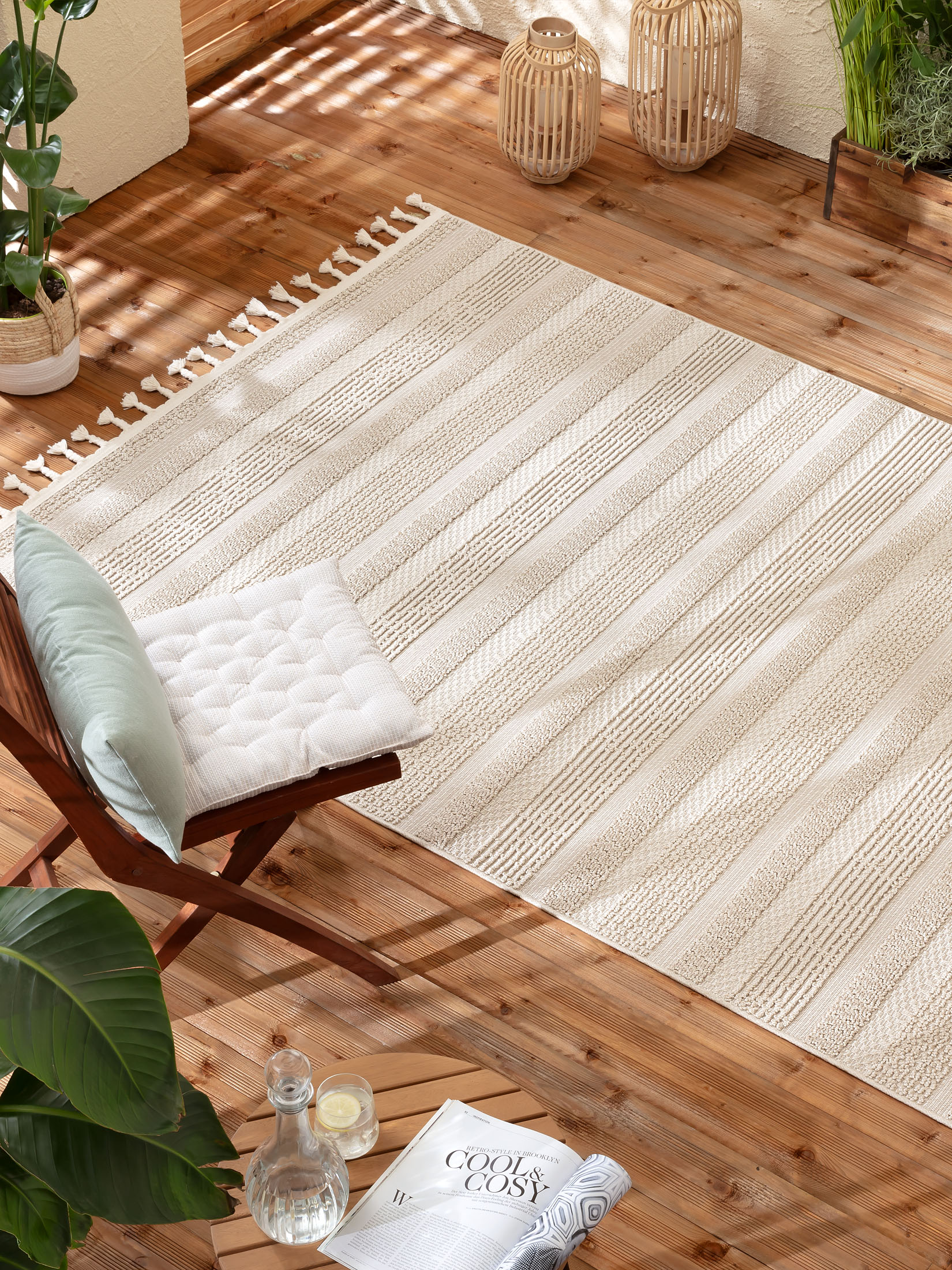 Kalmar Moderner Teppich, Cream