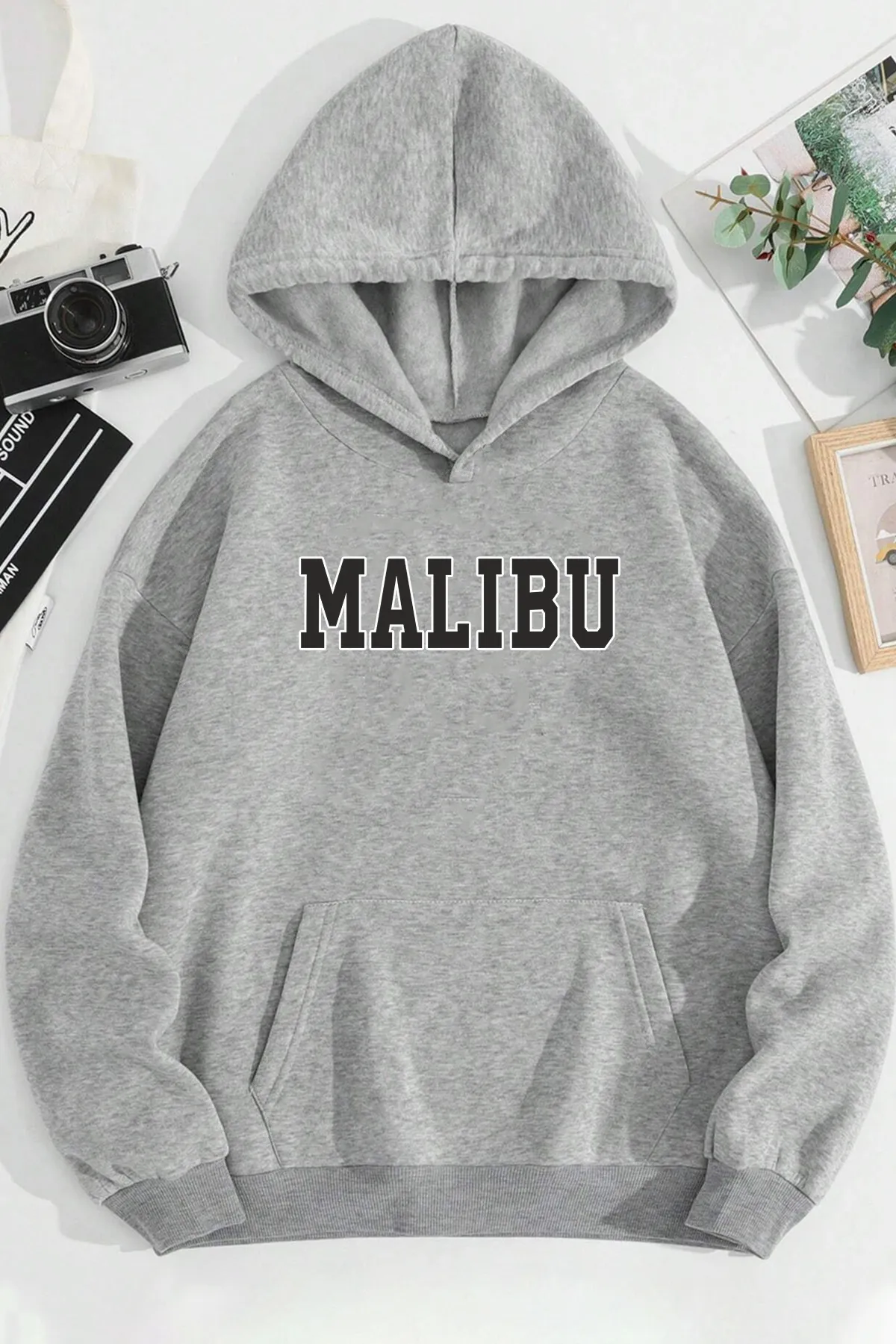 uyguntarz  Unisex-Sweatshirt mit Malibu-Aufdruck in Übergröße