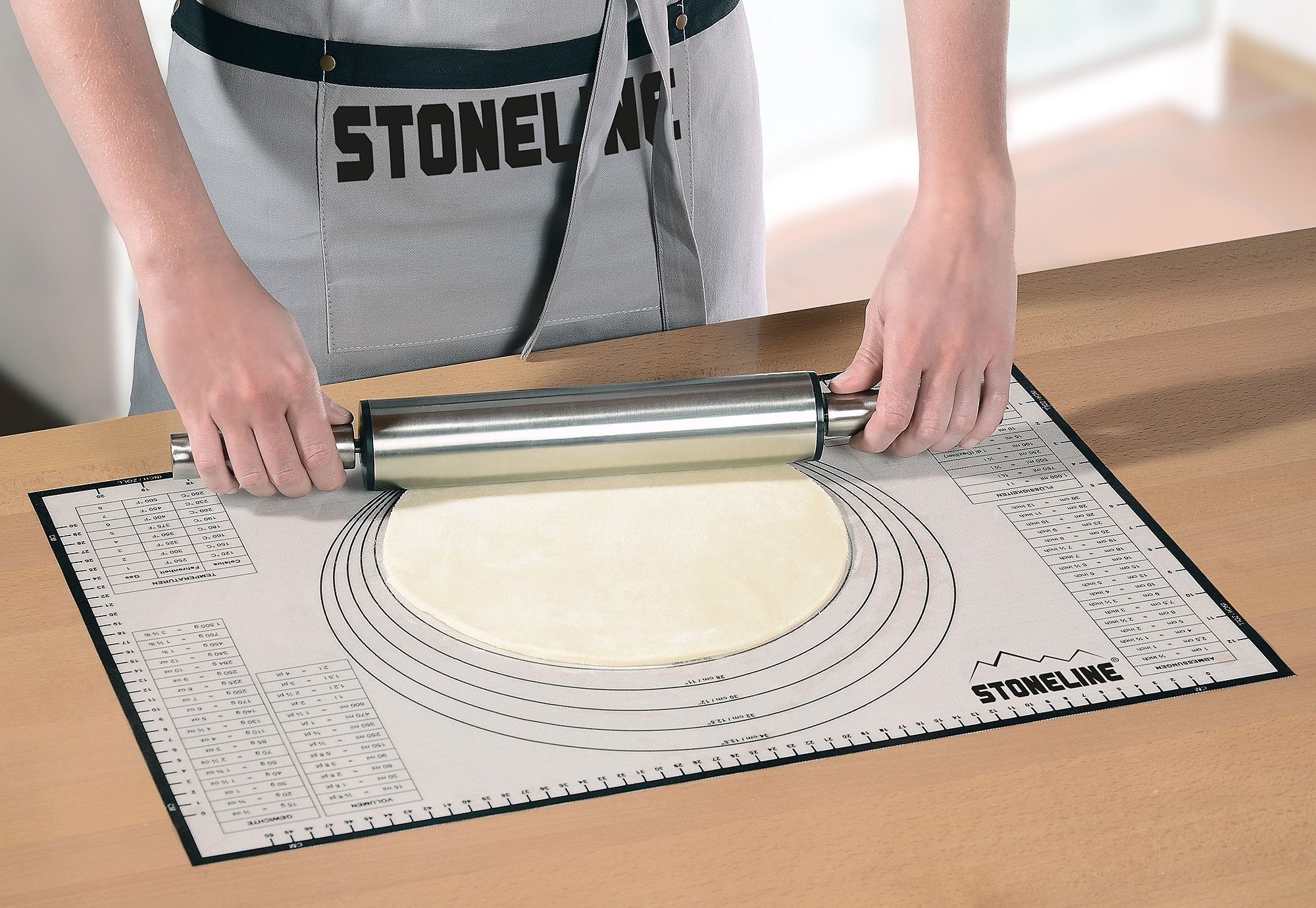 STONELINE Backmatte 2in1, Silikon (1-tlg), handelsüblichen Backbleche geeignet