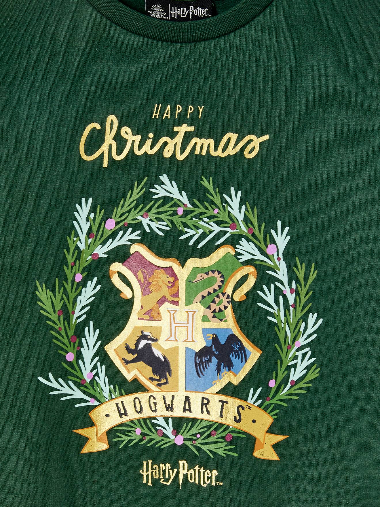 Sweat fille noël Harry Potter® vert sapin