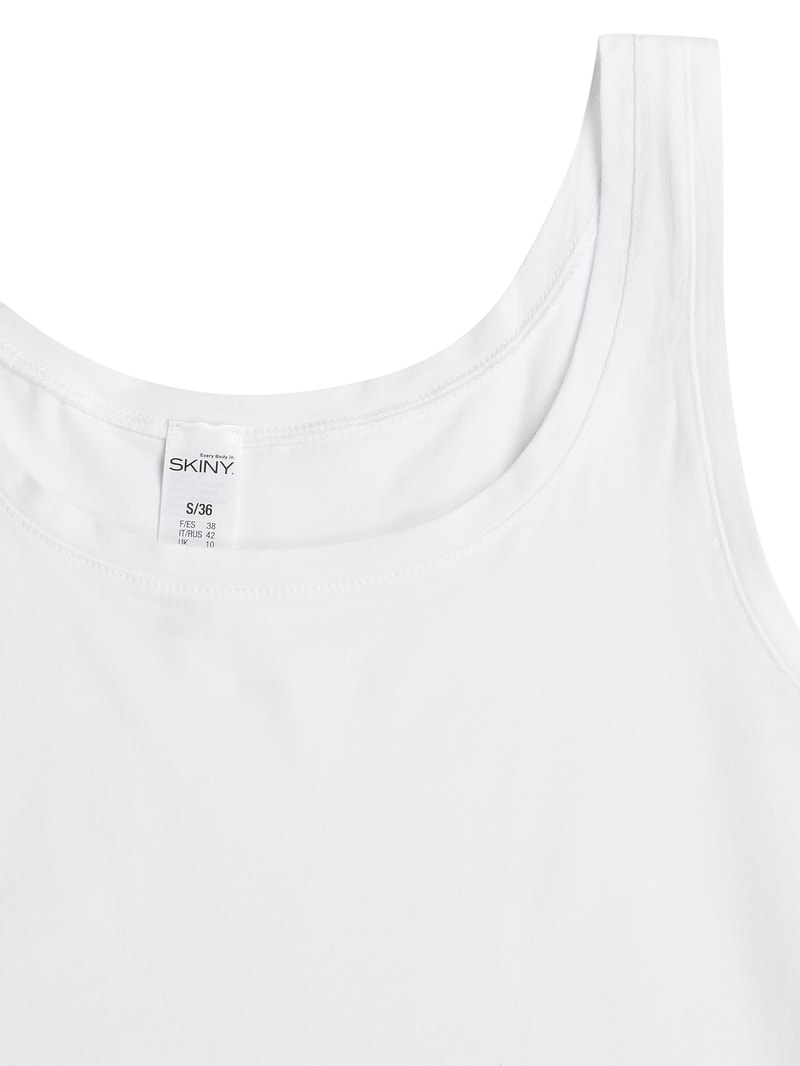 Tanktop mit Stretch-Anteil in weiß