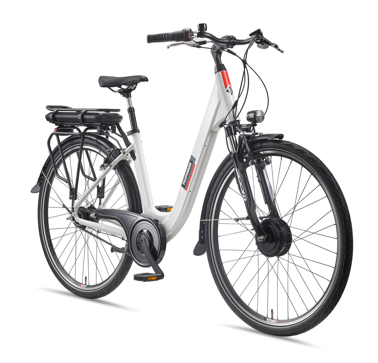 Telefunken City E-Bike RC845 Multitalent mit 7-Gang Shimano Nabenschaltung, Weiß