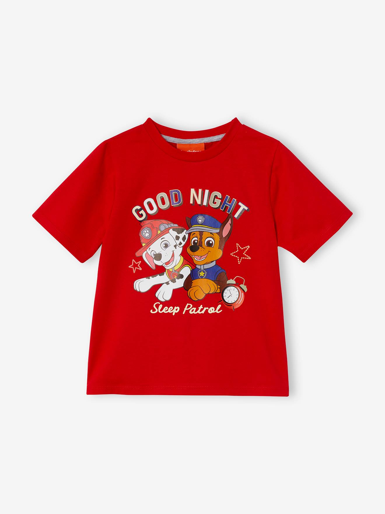Paw Patrol Kurzer Kinder Schlafanzug PAW PATROL - rot+grau