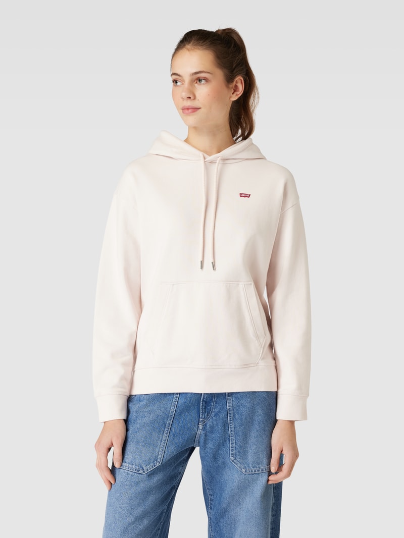 Hoodie mit überschnittenen Schultern in altrosa