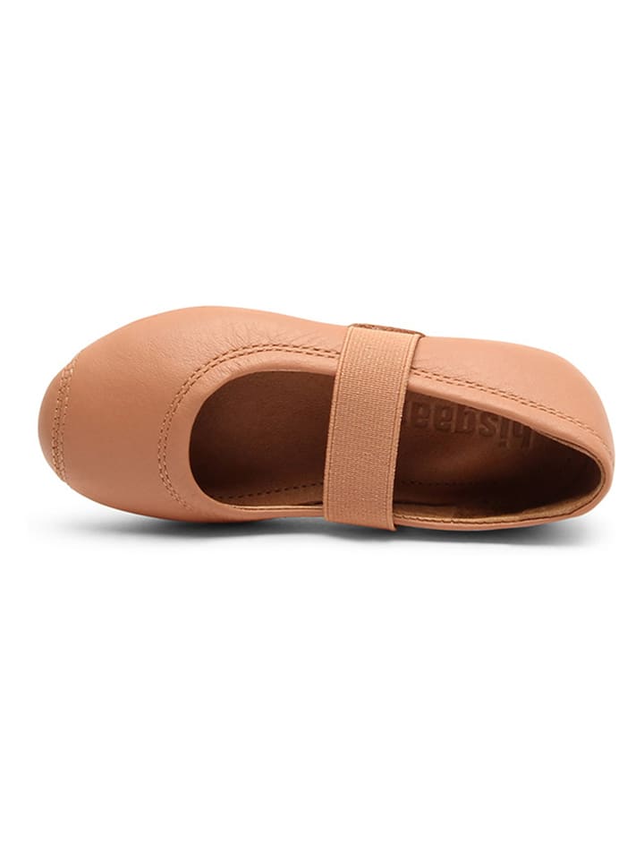 bisgaard Leder-Ballerinas in Beige günstig kaufen