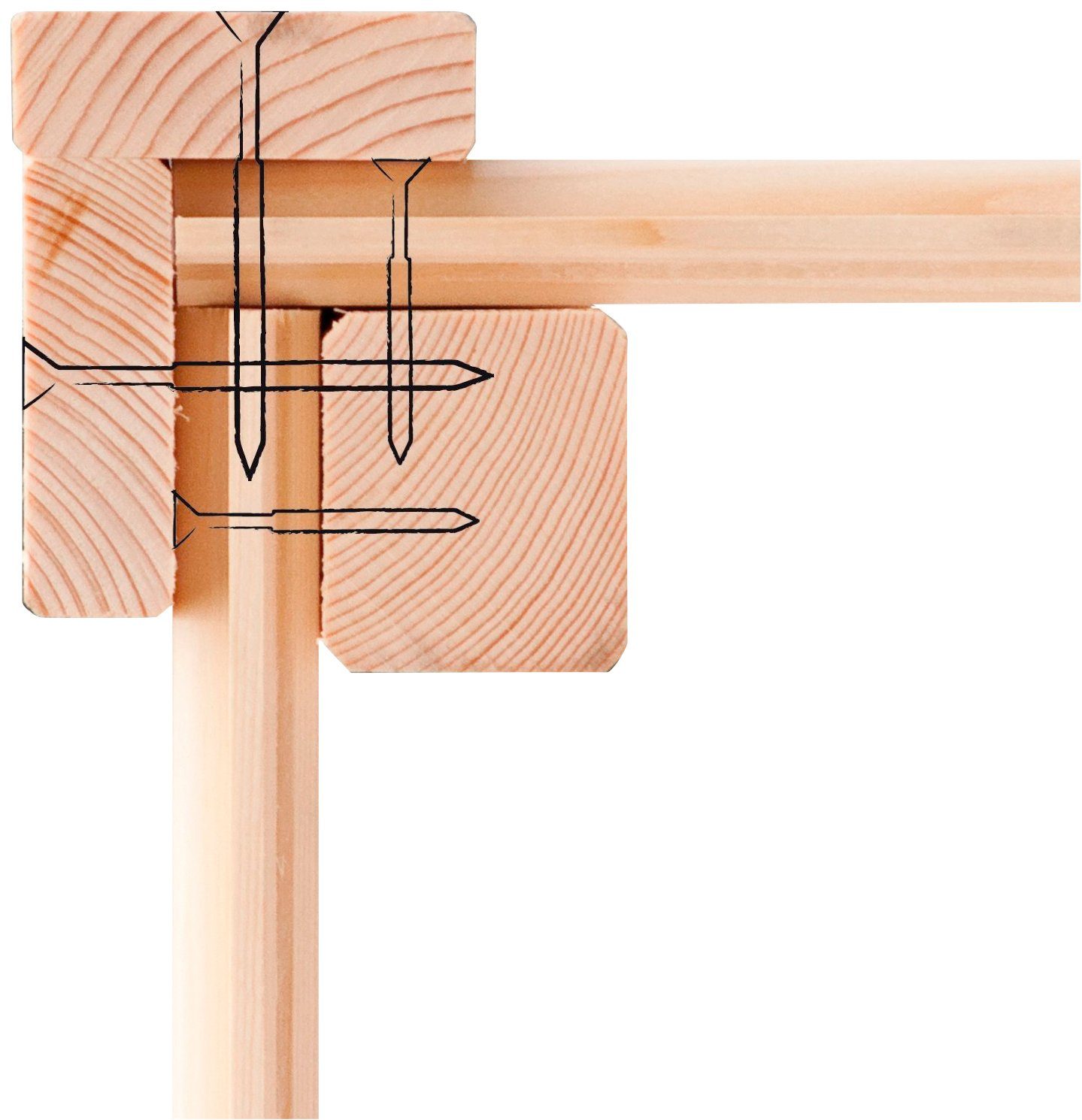 Karibu Hochbeet 2, BxTxH: 254x94x92 cm