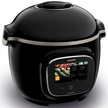 Krups Multikocher CZ9128 Cook4Me Touch, 1600 W, 6 l Schüssel, elektr. Schnellkochtopf, WLAN-fähig, 250 Rezepte, 13 Gareinstellungen