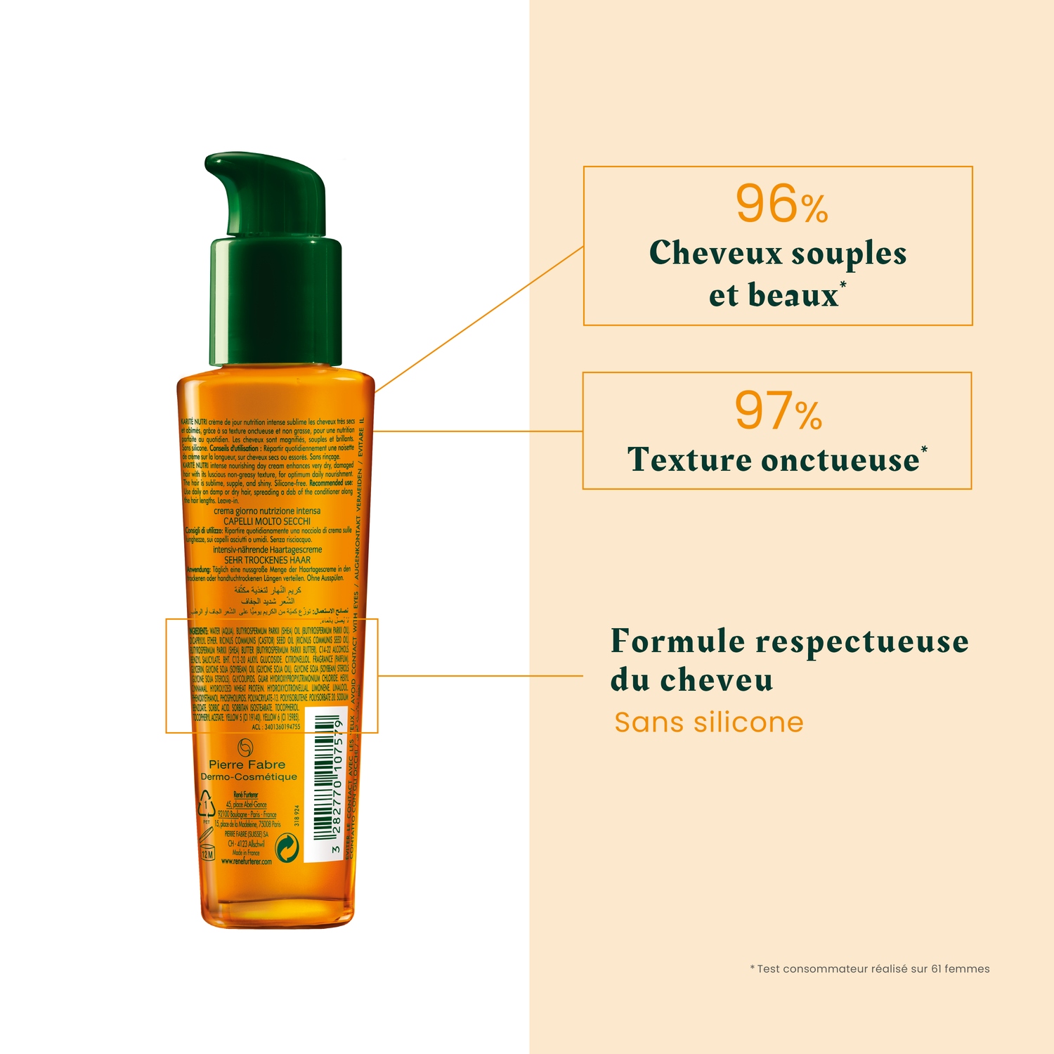 René Furterer Crème Jour Nutrition Intense Karité Nutri - Cheveux secs