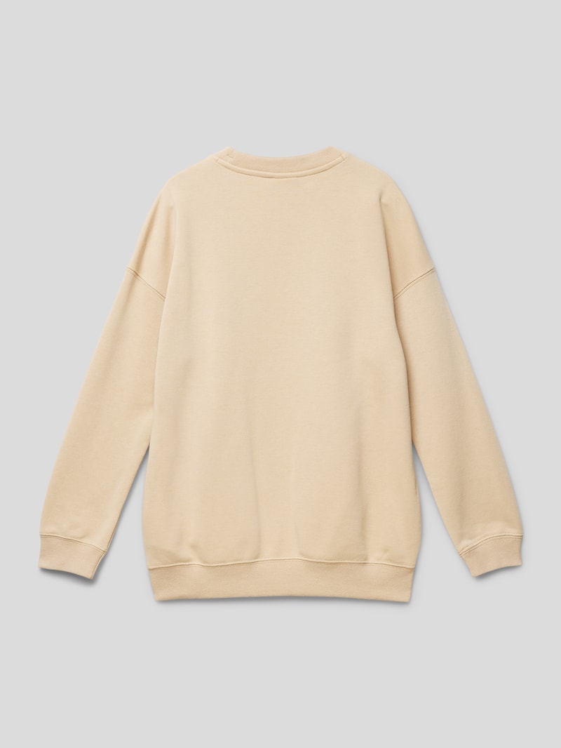 Sweatshirt mit Label-Print Modell 'Rochester' in camel