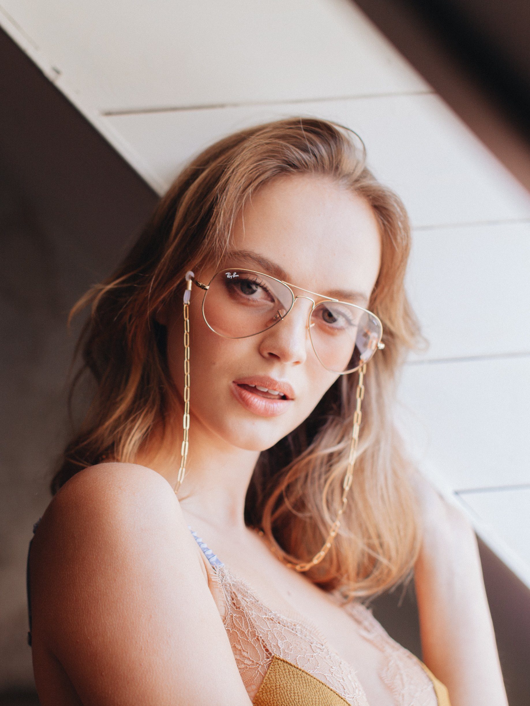 GERNEO Brillenkette GERNEO® - Miami Maskenhalter & Brillenkette Gold korrosionsbeständig, einzigartig hochwertige Brillen Kette & Brillenband für Sonnenbrille