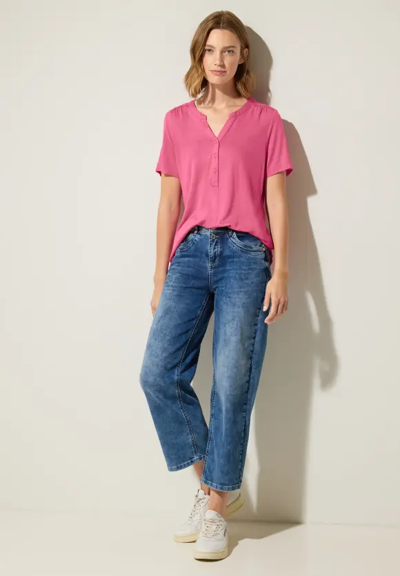 Street One Jersey Shirt mit Knopfleiste