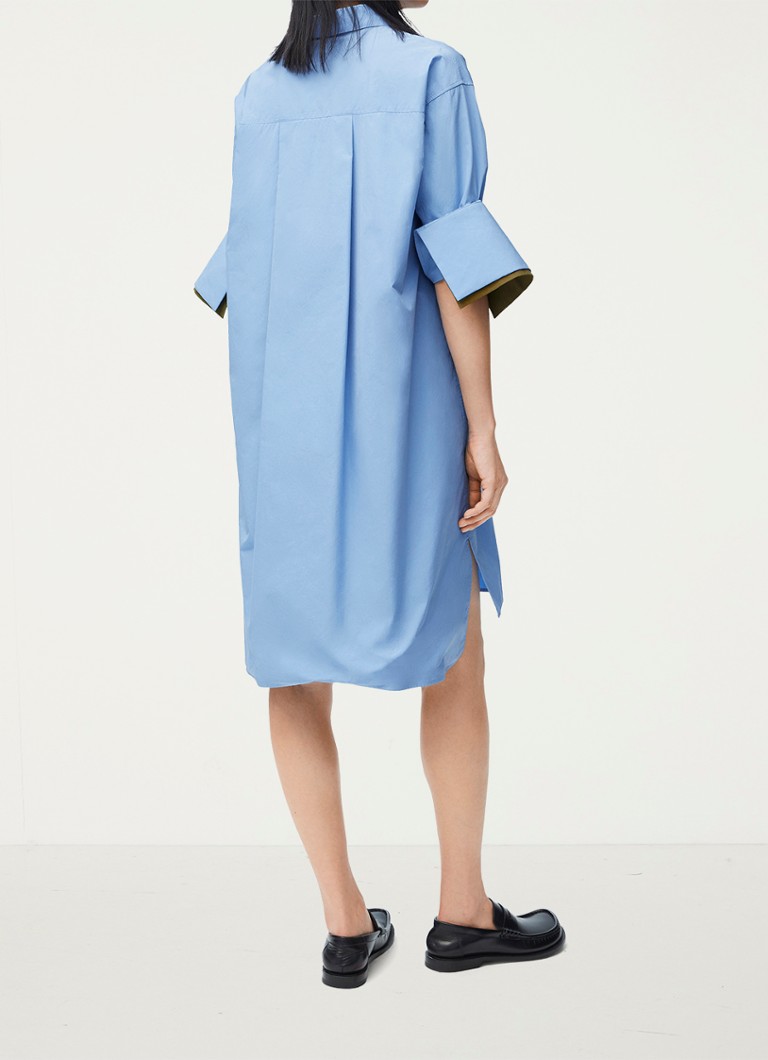 Abito a camicia corto con spacco LOEWE