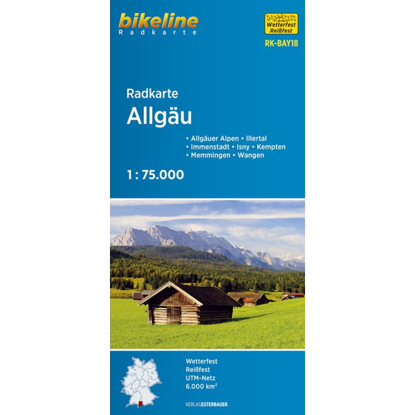 RADKARTE ALLGÄU (RK-BAY18) 1:75.000 - Fahrradkarte