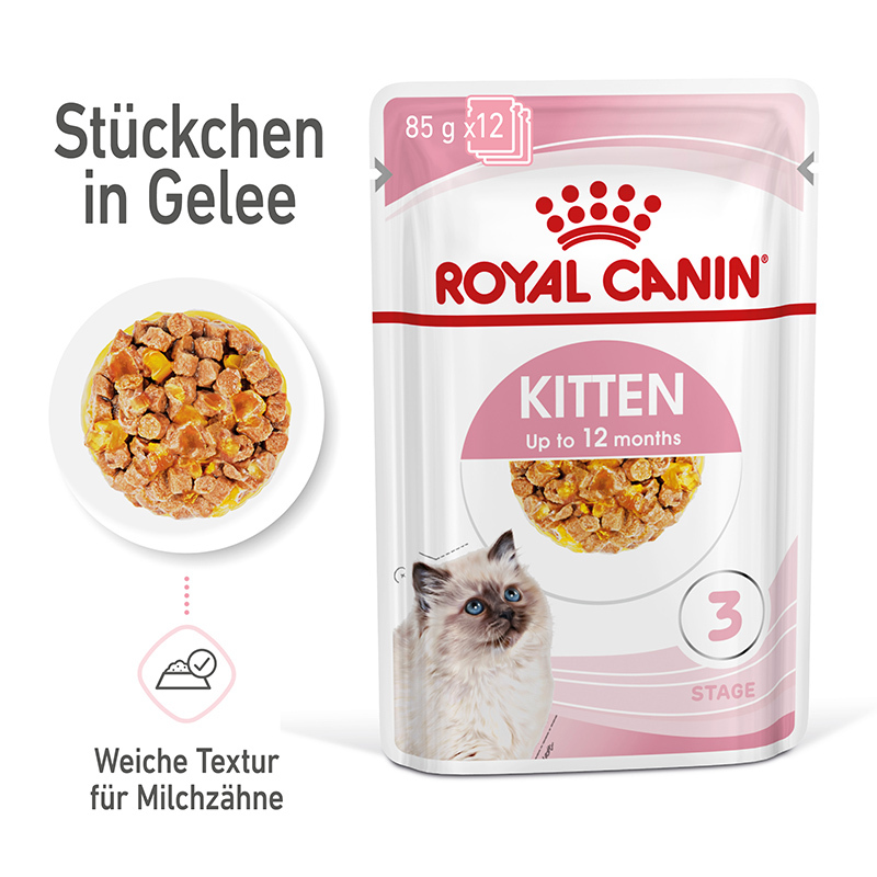 ROYAL CANIN Nassfutter ROYAL CANIN Kitten 12x85g in Gelee