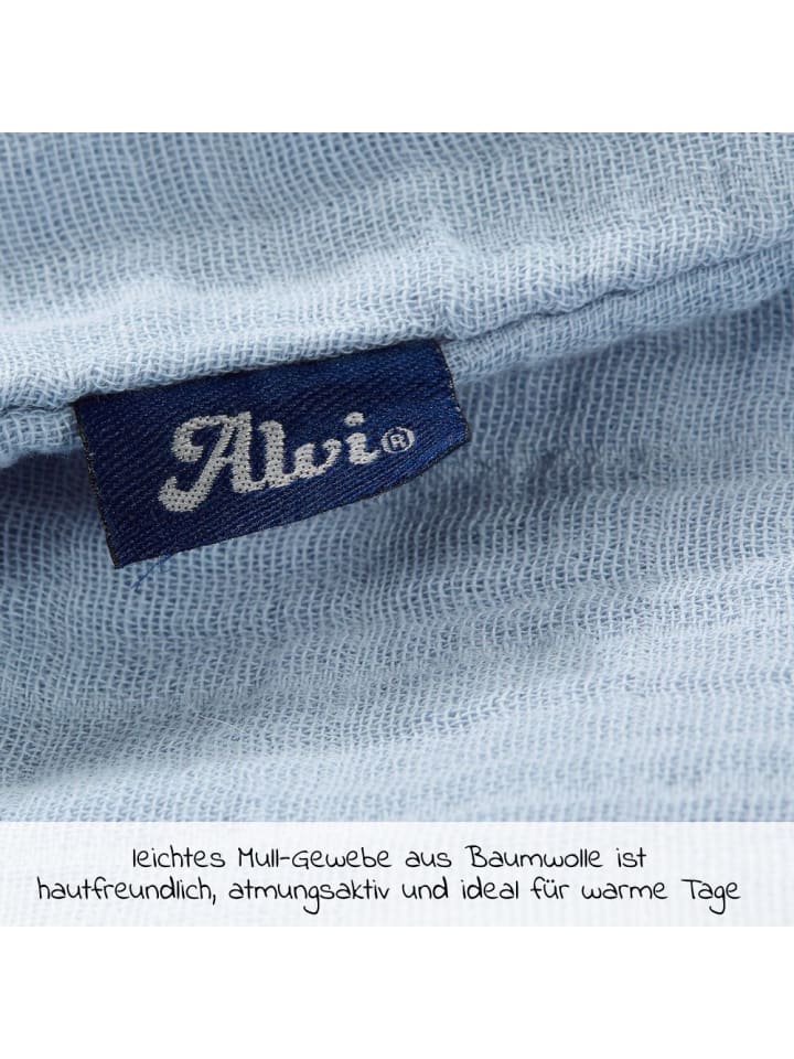 Alvi Sommer-Schlafsack Mull - Light Blue - in blau günstig kaufen 110