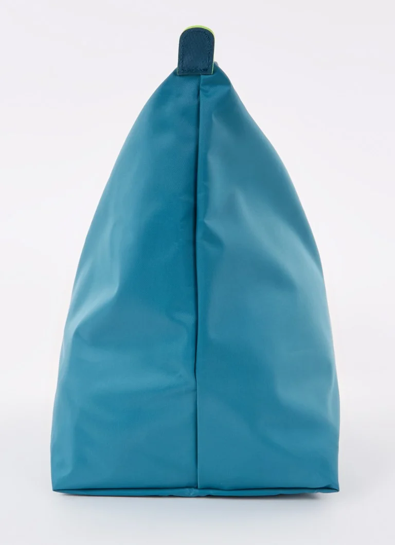 Cestovní taška Longchamp Le Pliage Green, velikost S, s koženými detaily