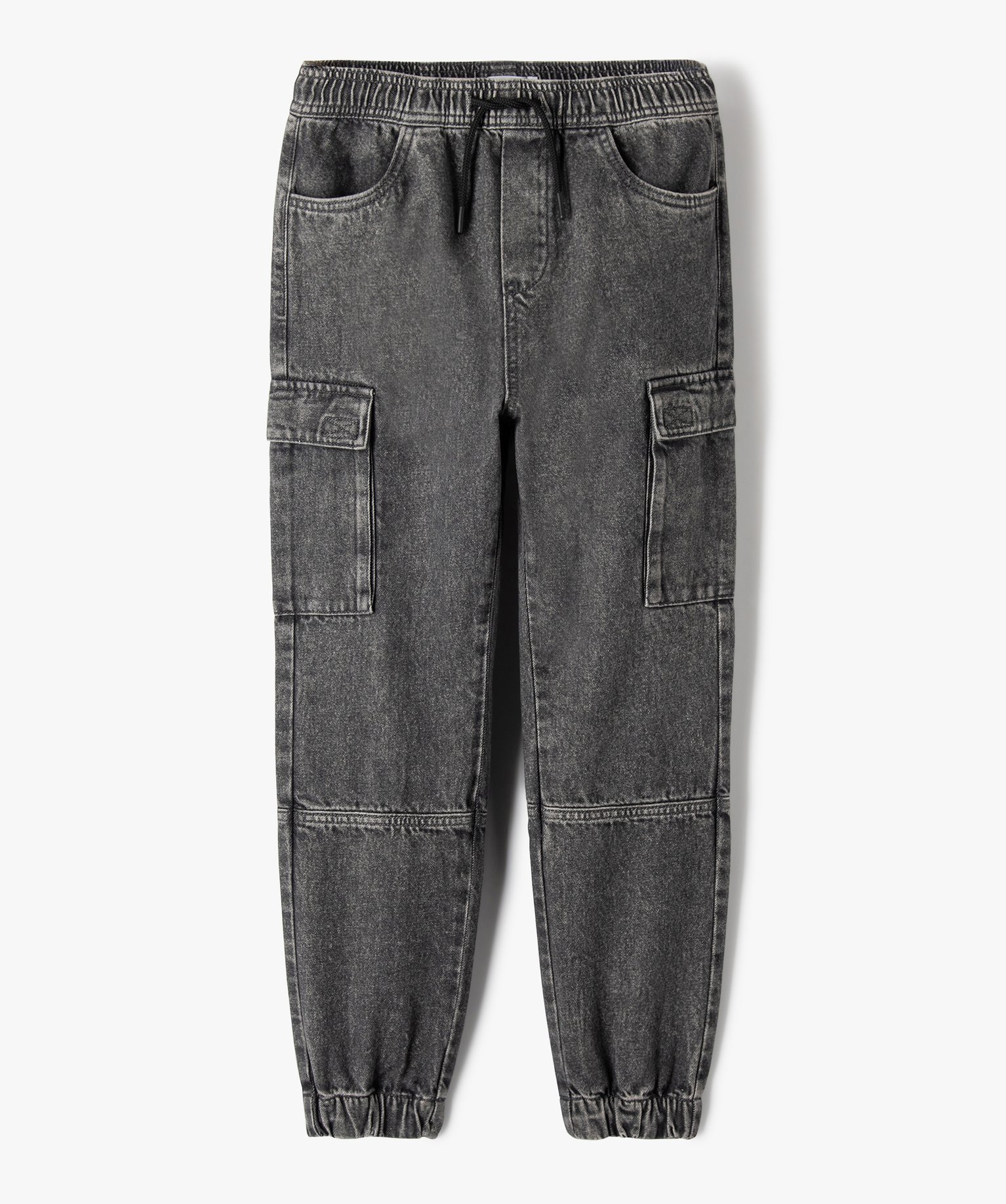 Jegging avec poches à rabat sur les cuisses Garçon gris | GEMO