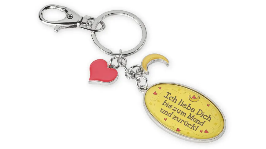 my beautytree Schlüsselanhänger »Ich liebe Dich bis zum Mond und zurück!«