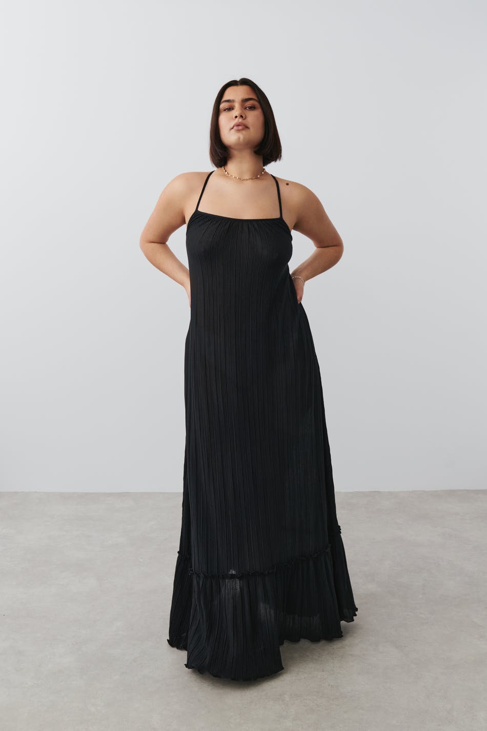 Jersey maxi dress
