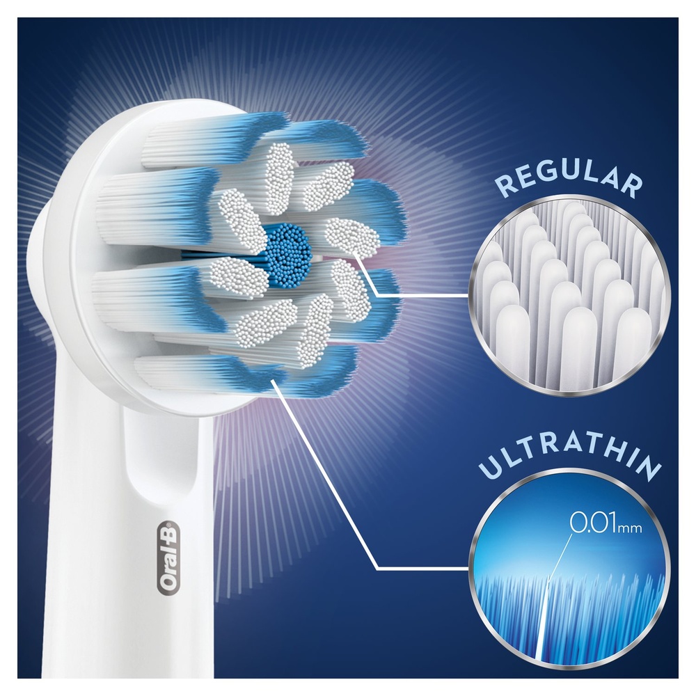 oral-b Oral-B Sensitive Clean Brossette, 4 Brossettes De Rechange