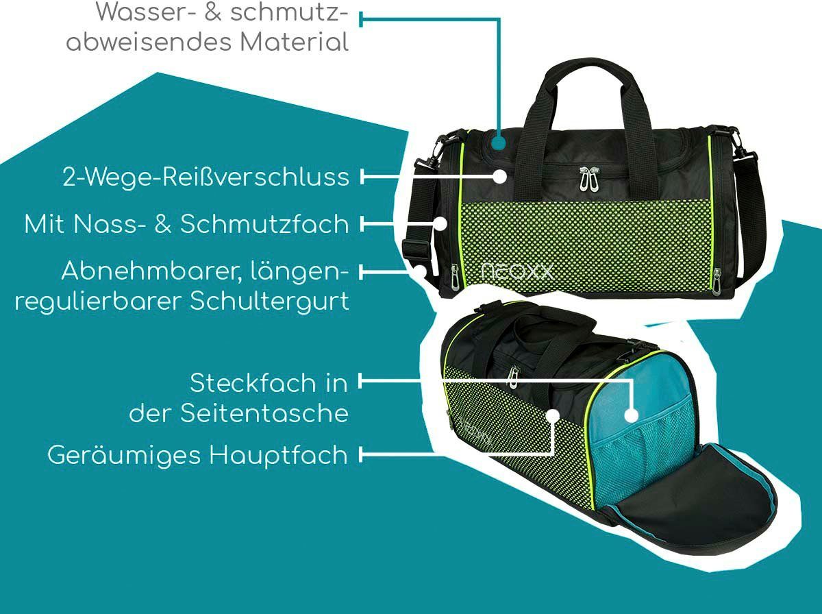 neoxx Sporttasche Champ, All about Neon, zum Teil aus recyceltem Material
