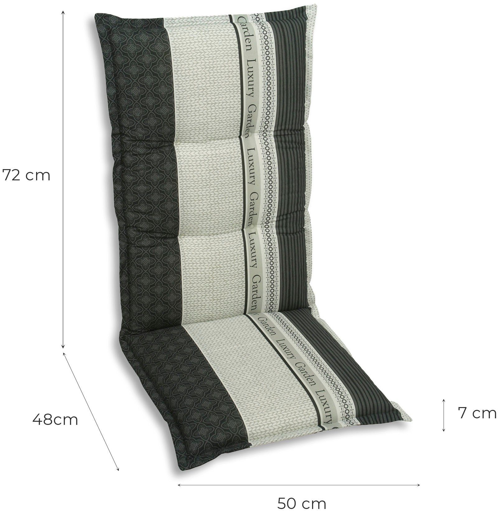 GO-DE Hochlehnerauflage, (Set, 2 St)