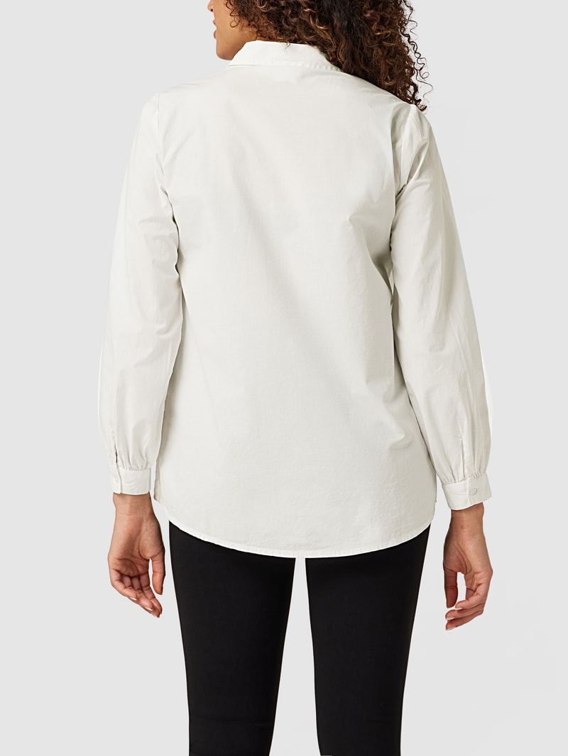 Umstands-Hemdbluse aus Bio-Baumwolle in offwhite