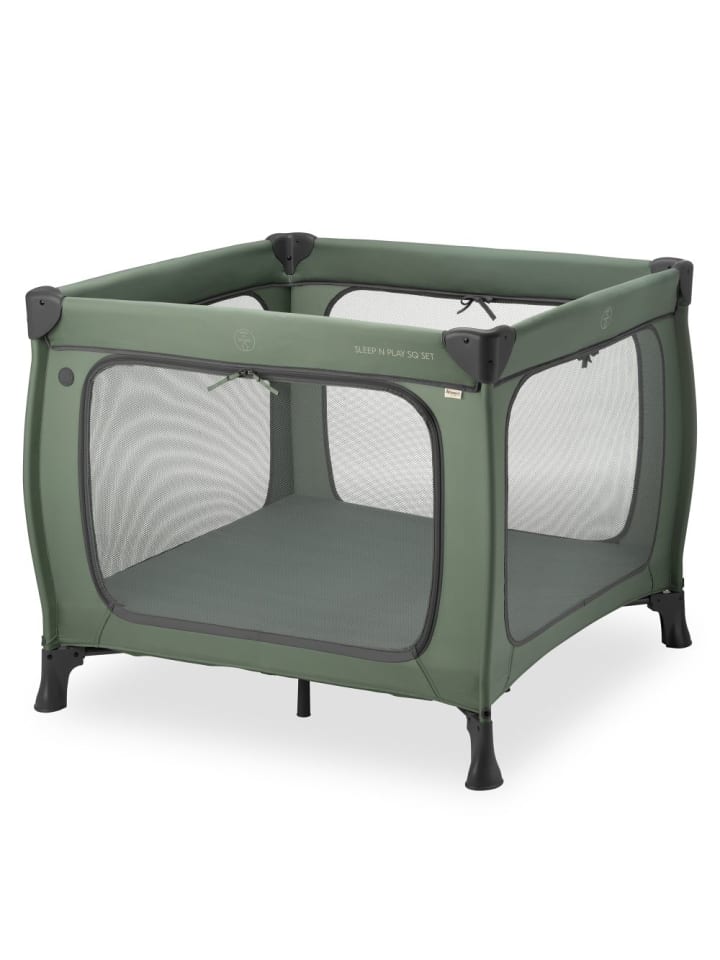 Hauck Reisebett & Laufgitter Sleep N Play SQ Set (mit Komfort-Matratze in gruen günstig kaufen onesize