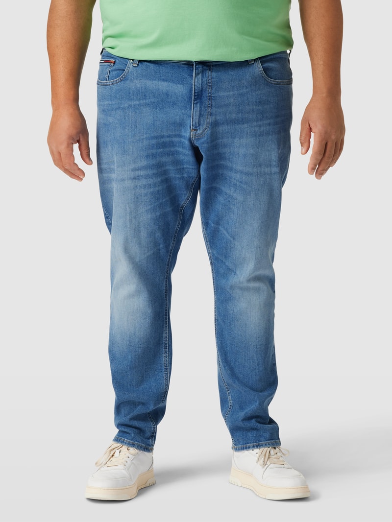 PLUS SIZE Slim Fit Jeans mit Kontraststreifen in jeans