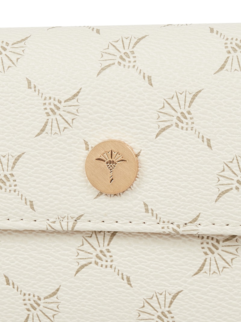 Portemonnaie mit Logo-Muster Modell 'Cosma' - RFID-blocking in offwhite