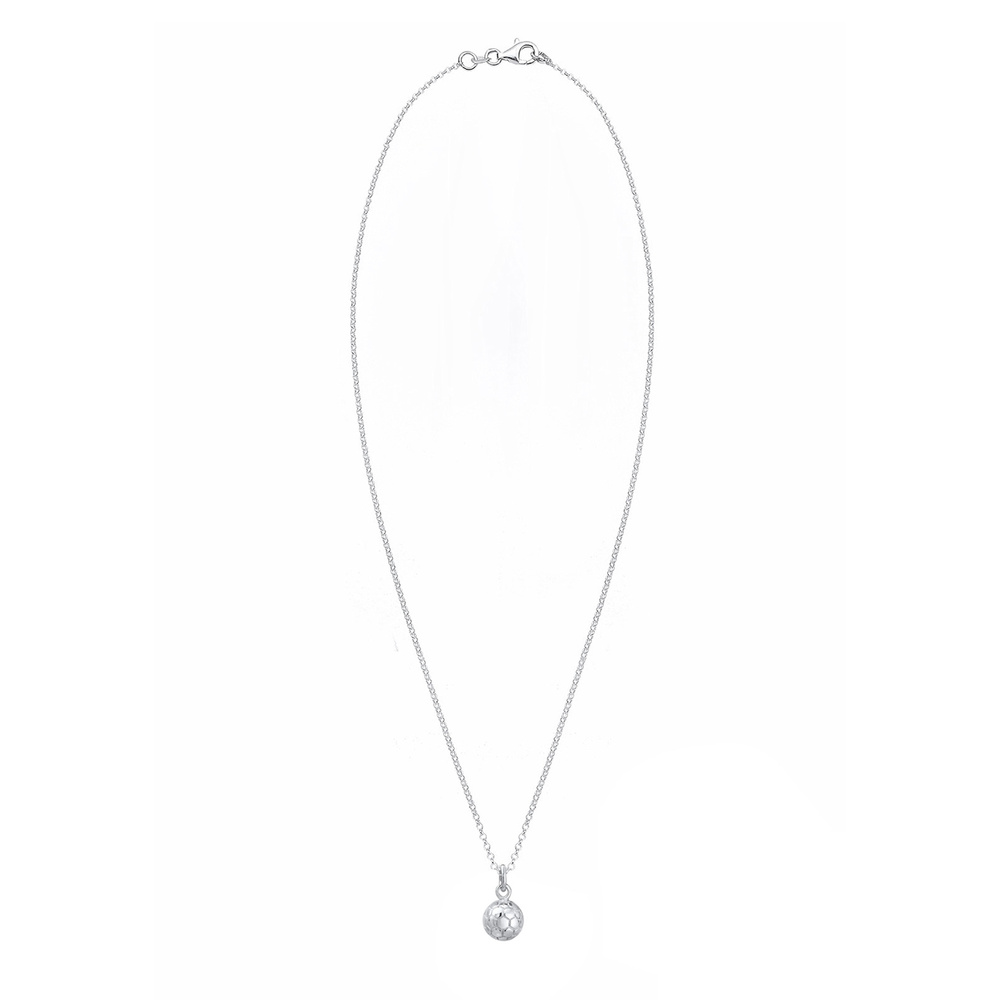 Elli Elli Collier Femme Ballon de Foot Match - (925/1000) Argent Bijoux