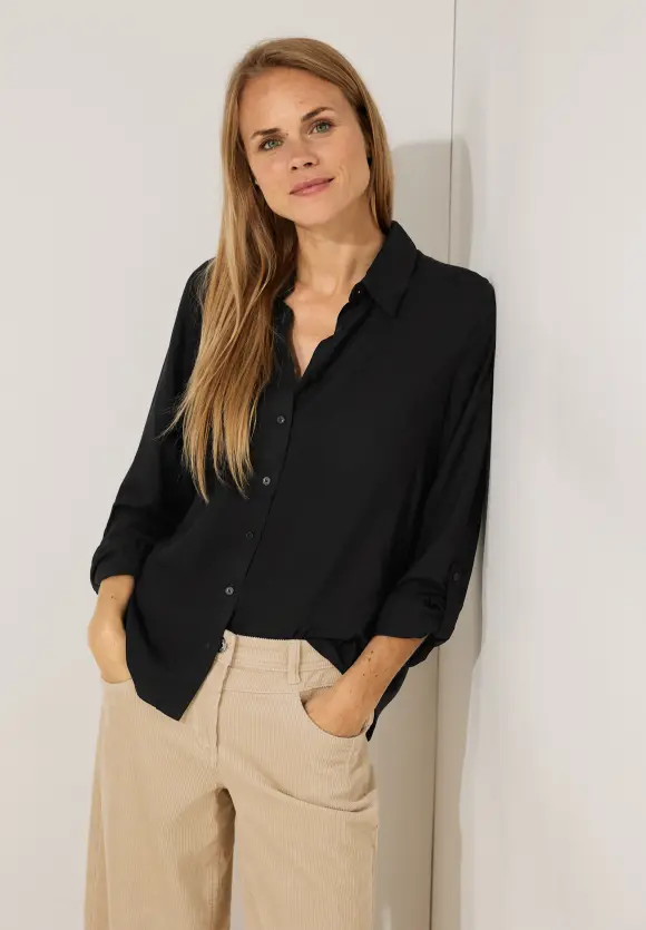 CECIL Bluse in Unifarbe