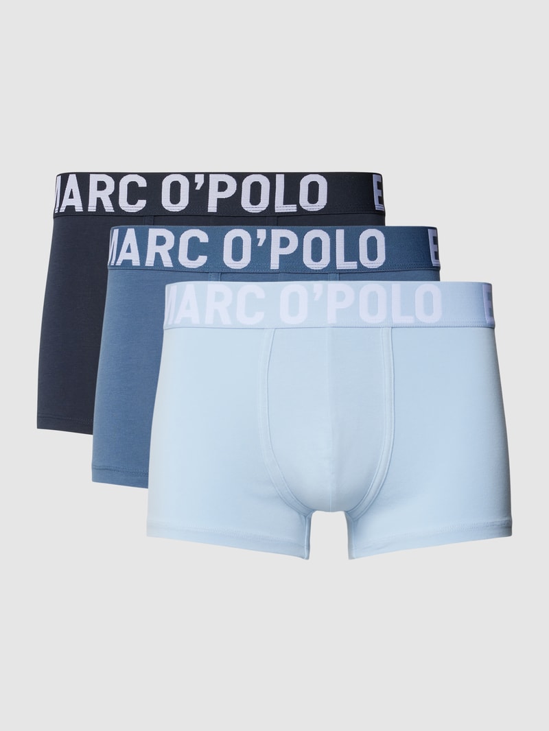 Trunks mit Label-Bund Modell 'ESSENTIALS' im 3er-Pack in hellblau