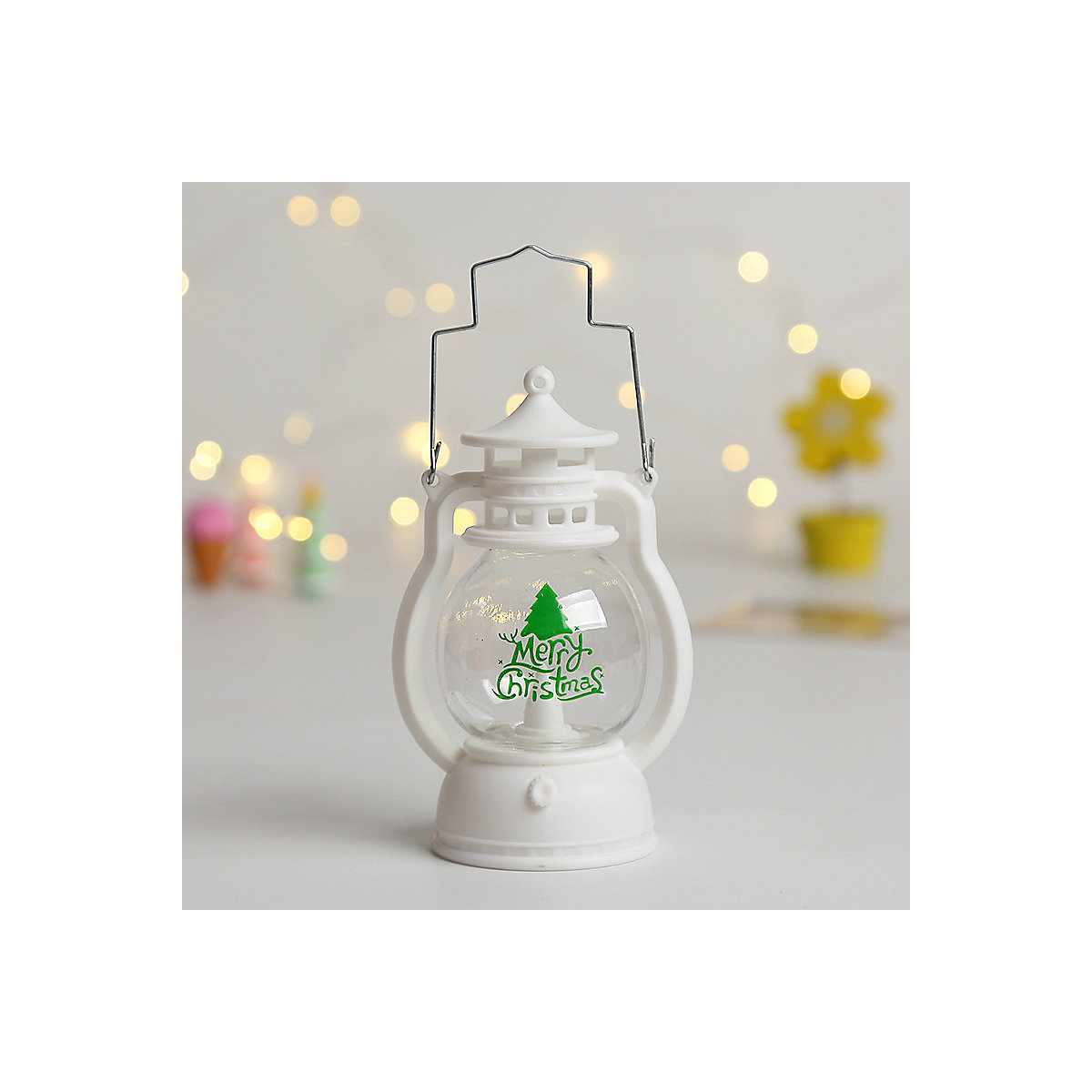 Alter Mann Schneemann Weihnachtsatmosphäre Kinder tragbare Lampe Tragbare kleine LED-Öllampe für Weihnachtsdekorationen Nachtlichter