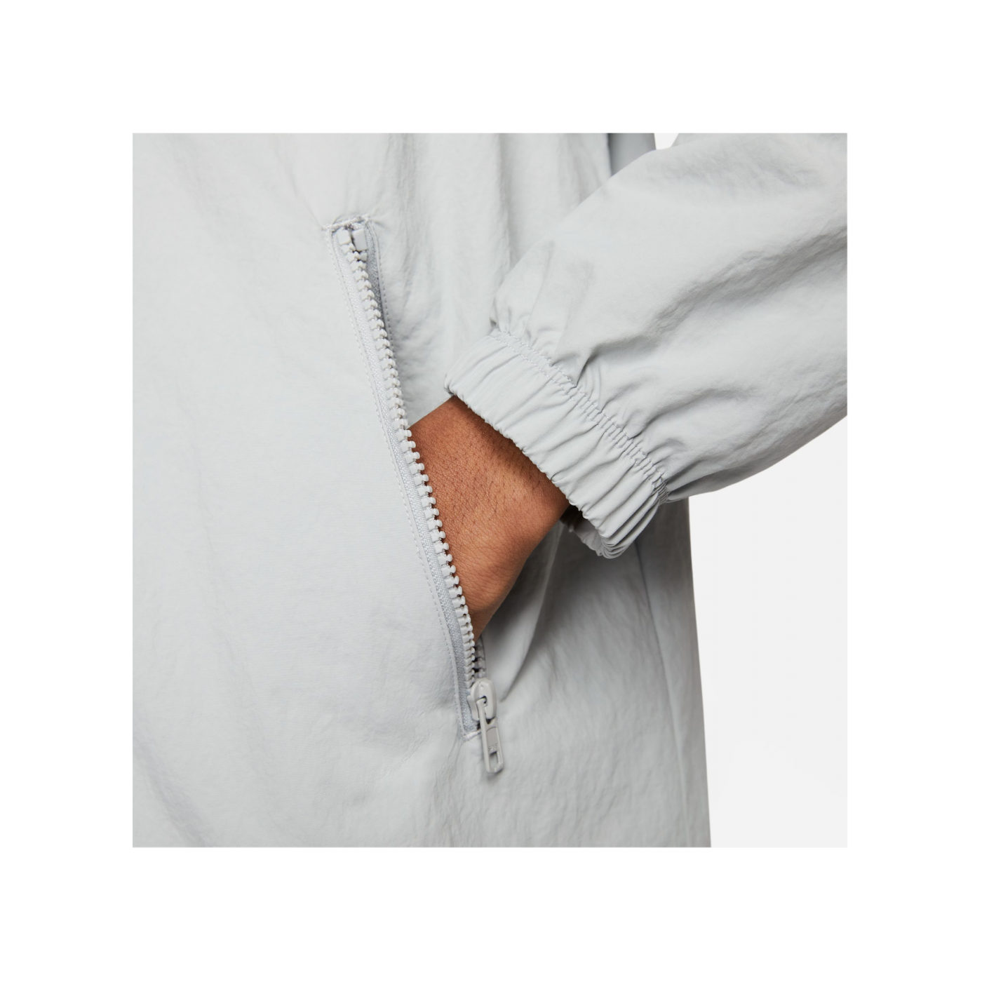 Nike Club Woven Jacke Grau Weiss F077
