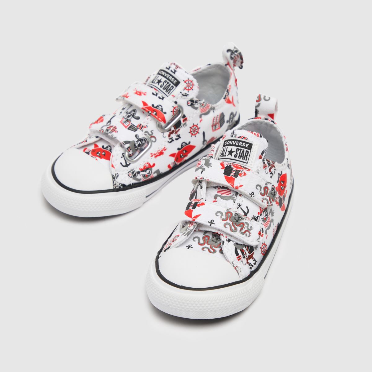 Converse beli in črni superge All Star Lo 2v za malčke