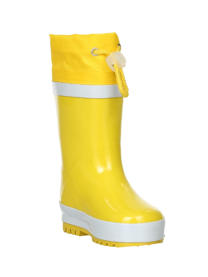 Playshoes Gummistiefel Basic gefüttert in Gelb günstig kaufen