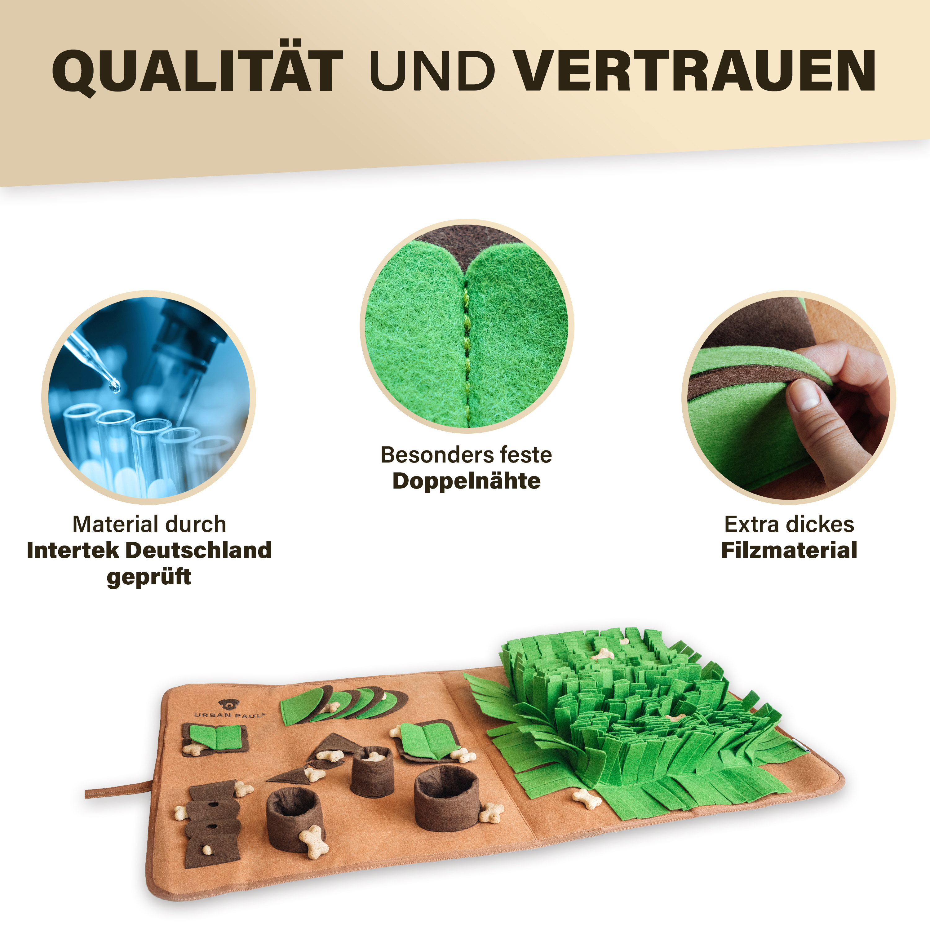 URBAN PAUL Intelligenzspielzeug URBAN PAUL Schnüffelteppich - extra groß