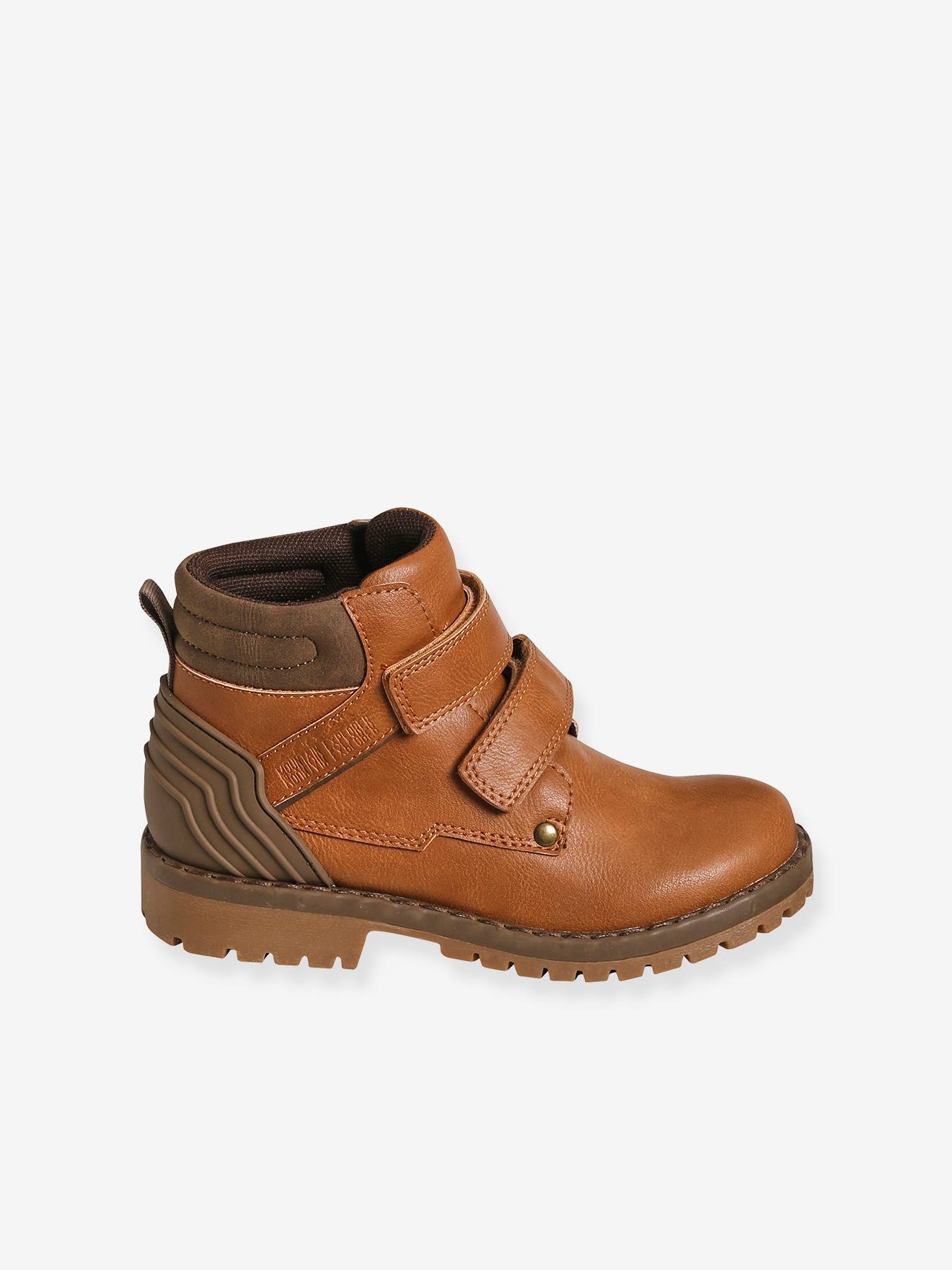 Bottines scratchées garçon beige