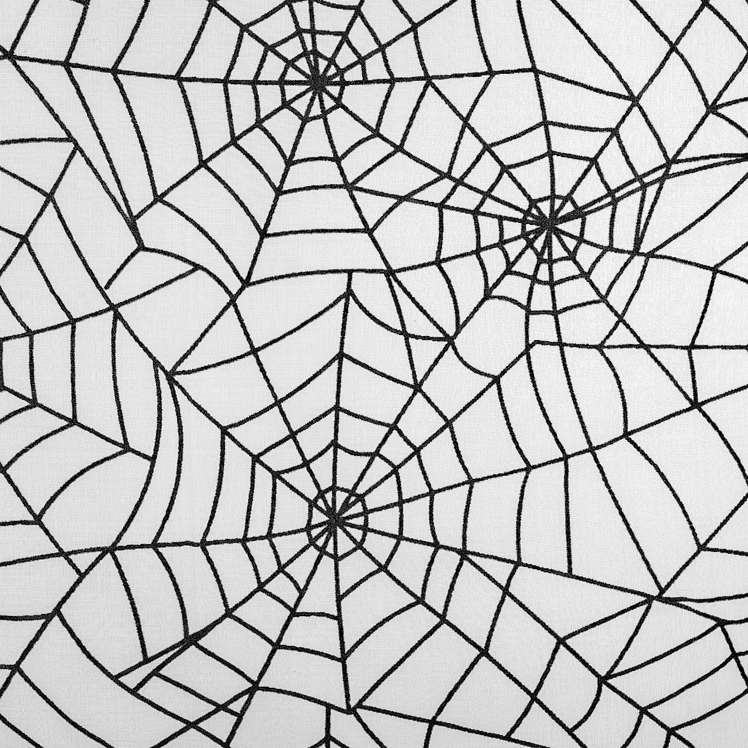 Organza Spinnennetz, schwarz
