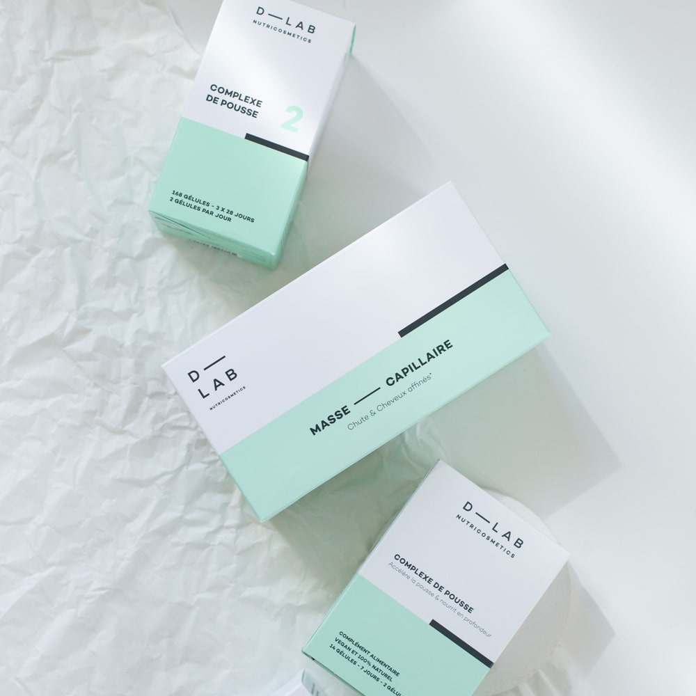 D-Lab Nutricosmetics Programme Masse-Capillaire Chute & Cheveux affinés